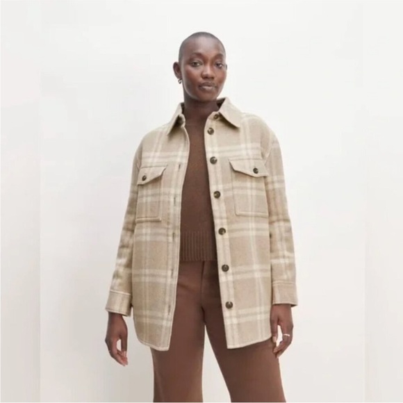Everlane The Italian ReWool® Oversized Shirt Jacket S - Picture 1 of 12